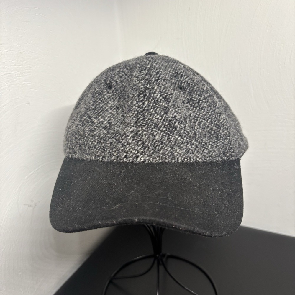 YoungAn Wool Baseball Cap Hat Gray Adjustable Y2K Unisex Casual Grandpa Dad